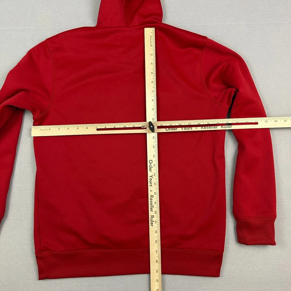 NC State Wolfpack Hoodie Men Medium Red Adidas NCAA Swimming Diving Sweatshirt M